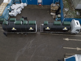 Доставка автономной канализации с завода