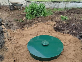 Как выглядит септик для дачи после установки?