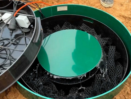 Монтаж очистных сооружений Евролос на загородном участке