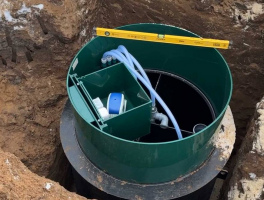 Установка очистных сооружений Евролос в частном доме