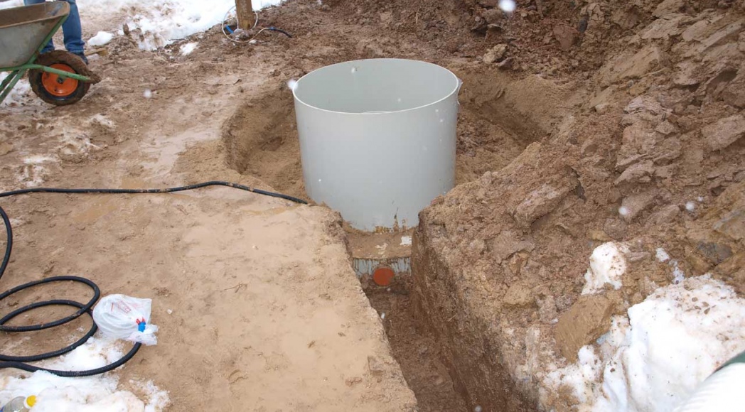 Установка автономной канализации Био8 в Истре зимой